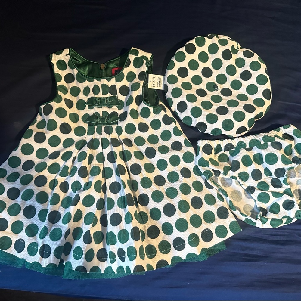 Girls Holiday Dress Set